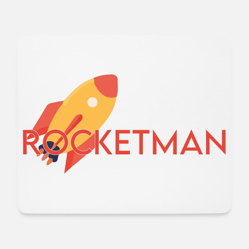 Rocketman - Mouse Pad (horizontal) - white