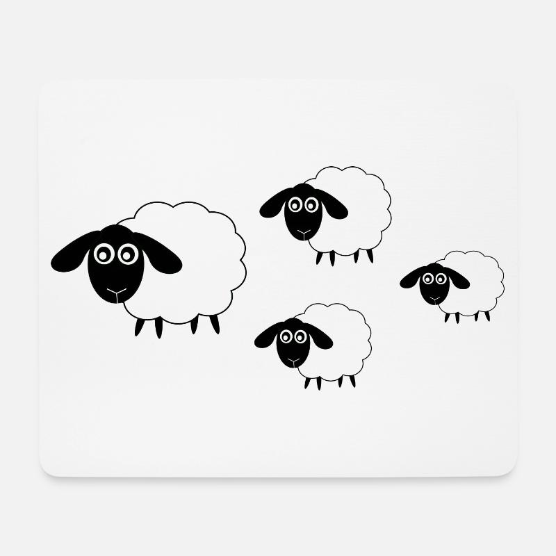 Sheep Sheep Lamb - Mouse Pad (horizontal) - white