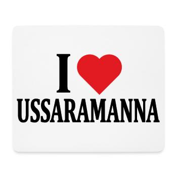 T-shirt J’adore Ussaramanna t-shirt Sardaigne - Tapis de souris (format paysage) - blanc - Devant