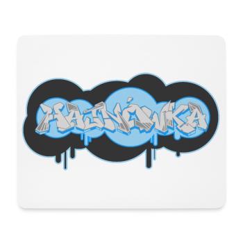 Hajnowka, Hajnówka Graffiti Ilustracja, tekst - Mousepad (Querformat) - Weiß - Vorne