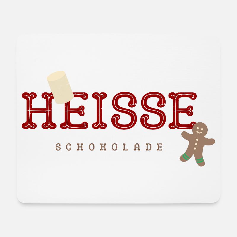 Hesse Chocolate Christmas Design - Mouse Pad (horizontal) - white