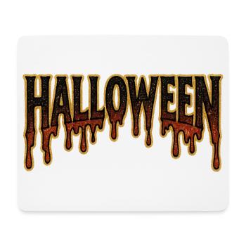 Halloween Dégoulinant Lettres d’or - Tapis de souris (format paysage) - blanc - Devant