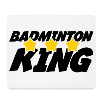 The King of Badminton - Mouse Pad (horizontal) - white - Front