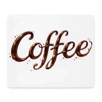 Coffee Lettering Coffee Illustration - Mouse Pad (horizontal) - white - Front