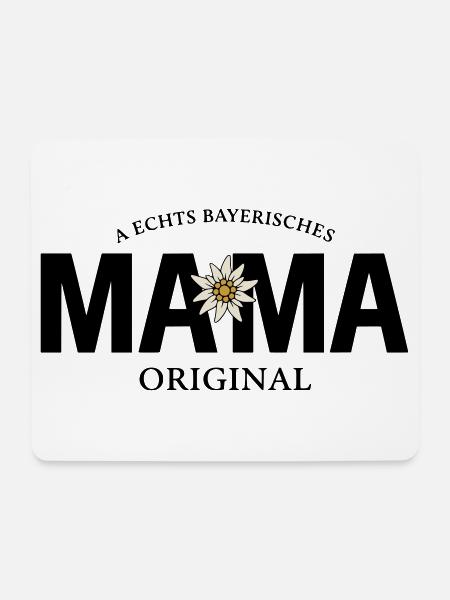 Bayerisches Original - Mama - Mousepad (Querformat) - Weiß
