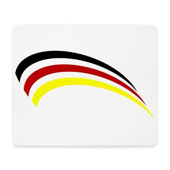 Germany Flag Design - Mouse Pad (horizontal) - white - Front