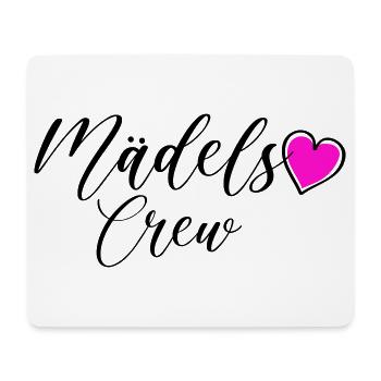 Mädels Crew - Mousepad (Querformat) - Weiß - Vorne