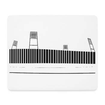 Bremen Stadion (dark) - Mousepad (Querformat) - Weiß - Vorne