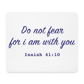 Christliches Zitat Do not fear - Mousepad (Querformat) - Weiß - Vorne