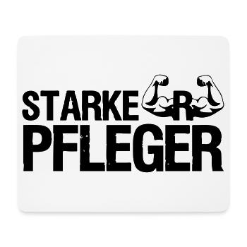 Starker Pfleger Pflege,Sprüche, Geschenk,Berufe - Mousepad (Querformat) - Weiß - Vorne