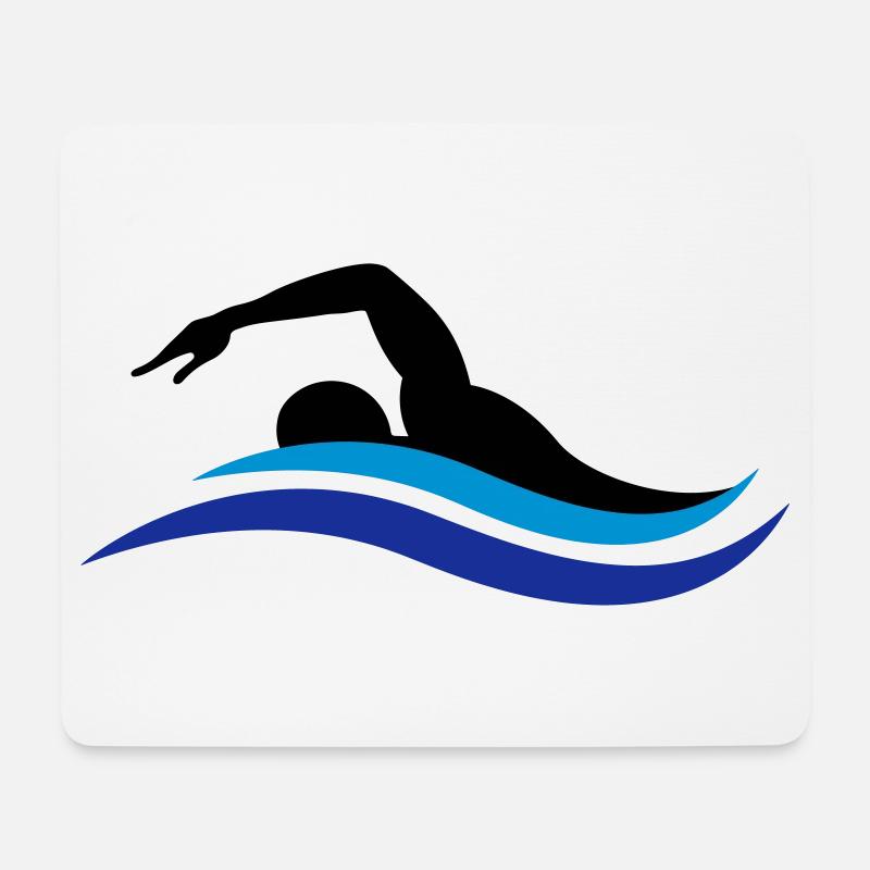swimmer - Mouse Pad (horizontal) - white