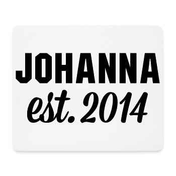 Johanna est 2014 - Mousepad (Querformat) - Weiß - Vorne