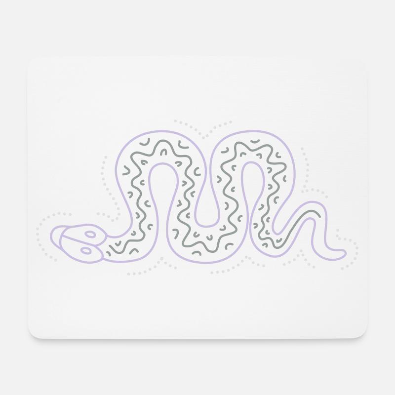 snake - Mousepad (Querformat) - Weiß