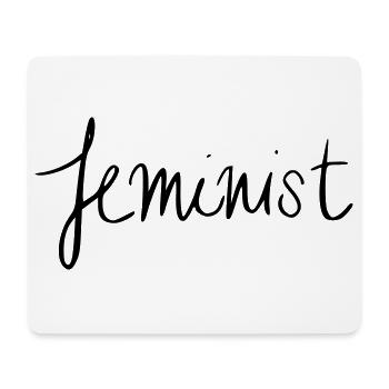 féministe - Tapis de souris (format paysage) - blanc - Devant