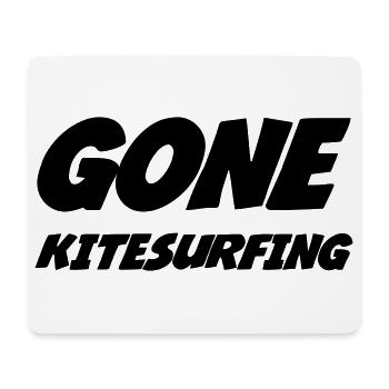 Kitesurfen / Kitesurfer / Kiteboarden / Kitesurf - Mousepad (Querformat) - Weiß - Vorne