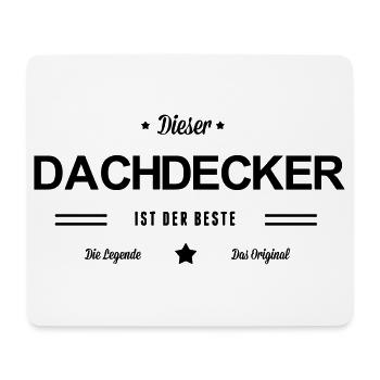 Bester Dachdecker - Mousepad (Querformat) - Weiß - Vorne