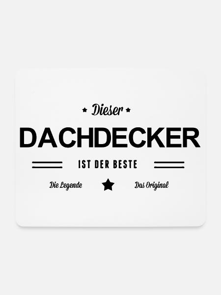 Bester Dachdecker - Mousepad (Querformat) - Weiß