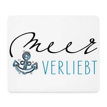 La mer amoureuse - Tapis de souris (format paysage) - blanc - Devant