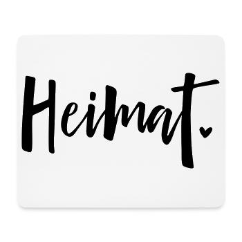 Heimat Herz Liebe Zuhause - Mousepad (Querformat) - Weiß - Vorne