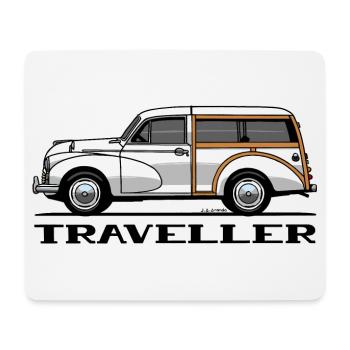 MORRIS VOYAGEUR MINEUR - Tapis de souris (format paysage) - blanc - Devant