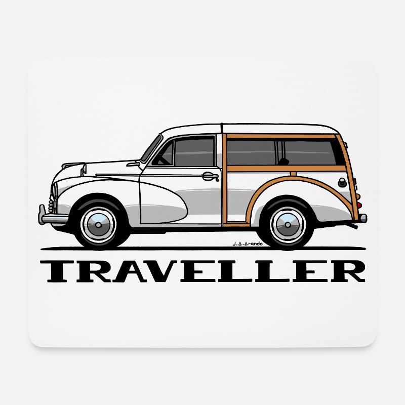 MORRIS MINOR TRAVELLER - Mousepad (Querformat) - Weiß