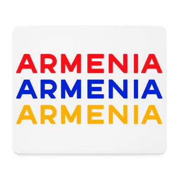 Armenia Lettering Flag - Mouse Pad (horizontal) - white - Front