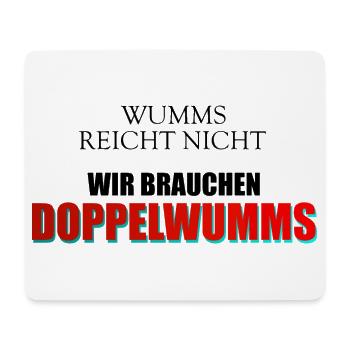 Wumms, Doppelwumms, Scholz, Politik, Sprüche - Mousepad (Querformat) - Weiß - Vorne