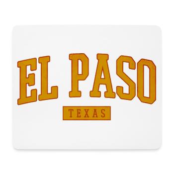 El Paso, Texas, Vintage Western - Tapis de souris (format paysage) - blanc - Devant