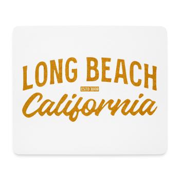 Long Beach California Retro Logo - Mousepad (Querformat) - Weiß - Vorne