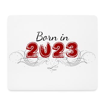 Born in 2023 decorated for babies - Mouse Pad (horizontal) - white - Front
