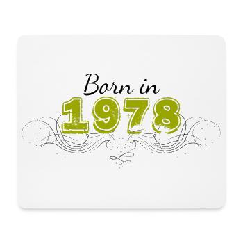 Born in 1978 - Mouse Pad (horizontal) - white - Front