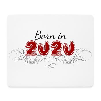 Born in 2020 verziert - Mousepad (Querformat) - Weiß - Vorne