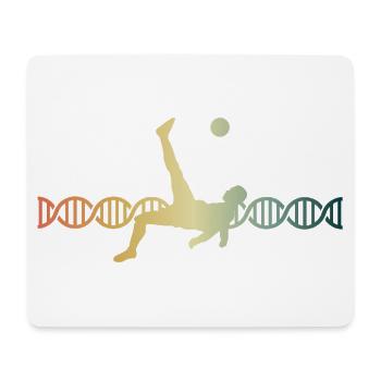 ADN de l’ADN du coup de pied de chute de football - Tapis de souris (format paysage) - blanc - Devant