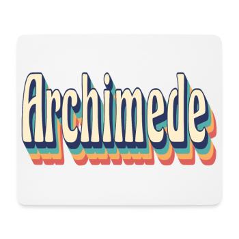 Vintage Retro Archimede T-Shirt Geschenk T-Shirt - Mousepad (Querformat) - Weiß - Vorne