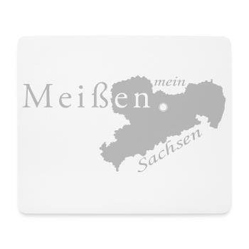 Meißen - Mein Sachsen - Heimatstadt - Mousepad (Querformat) - Weiß - Vorne