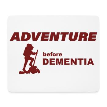 AVENTURE D’ESCALADE - Tapis de souris (format paysage) - blanc - Devant
