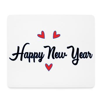 HAPPY NEW YEAR - Tapis de souris (format paysage) - blanc - Devant