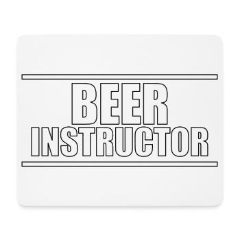 Beer Instructor W - Tapis de souris (format paysage) - blanc - Devant