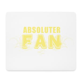ABSOLUTER FAN - Mousepad (Querformat) - Weiß - Vorne