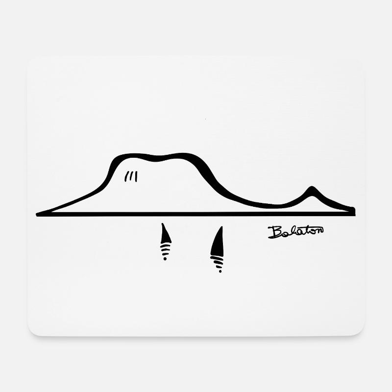 Balaton - Tapis de souris (format paysage) - blanc