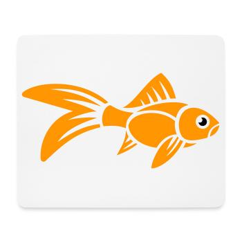 Stylized Goldfish - Mouse Pad (horizontal) - white - Front