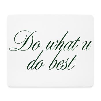 Inspirational Quote Typography Design - Mouse Pad (horizontal) - white - Front