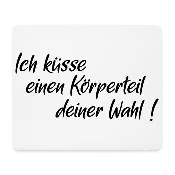 kuesse Koerperteil - Mousepad (Querformat) - Weiß - Vorne