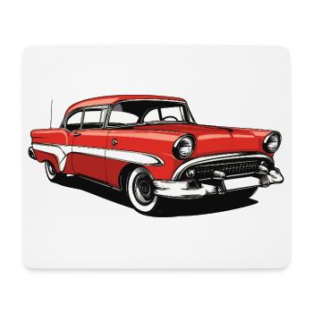 Retro Classic US Car Print - Mouse Pad (horizontal) - white - Front