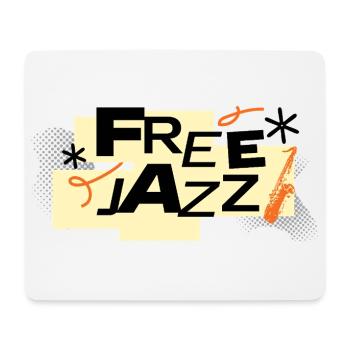 Free Jazz Typographie rétro audacieuse - Tapis de souris (format paysage) - blanc - Devant