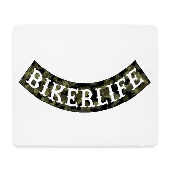 Bikerlife Camouflage Banner - Mouse Pad (horizontal) - white - Front