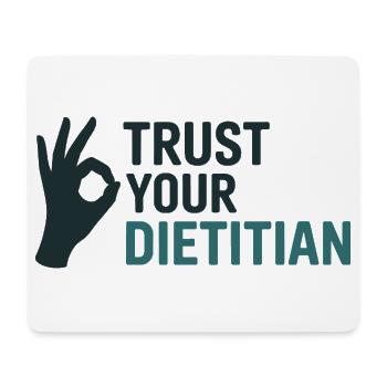 Trust Your Dietitian Professional Expert Guidance  - Mouse Pad (horizontal) - white - Front