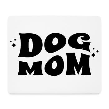 Dog Mom Love Design - Tapis de souris (format paysage) - blanc - Devant