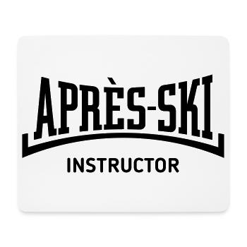 Après-Ski Instructor (Concave / Après Ski / B) - Mouse Pad (horizontal) - white - Front