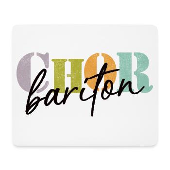 Chor Bariton - Mousepad (Querformat) - Weiß - Vorne